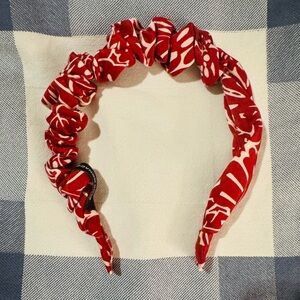Club Monaco Red scrunch headband